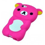 Wholesale iPhone 5 5S 3D Bear Case (Hot Pink)